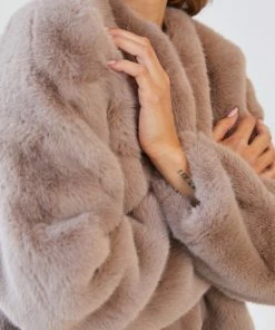 Pink Diamond Terah Jacket - Mocha CLOTHING 15 Pink Diamond Terah Jacket - Mocha CLOTHING