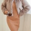 Pink Diamond Terah Jacket - Mocha CLOTHING