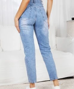 White Closet Terencitta Jeans - Mid Wash