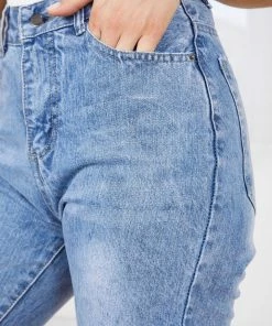 White Closet Terencitta Jeans - Mid Wash