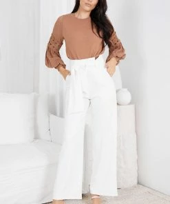 Style Box Tia Top - Camel