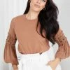 Style Box Tia Top - Camel