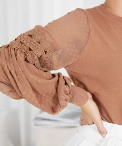 Style Box Tia Top - Camel