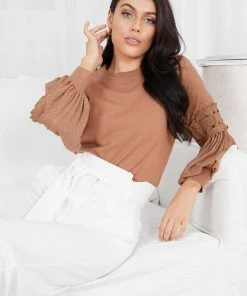 Style Box Tia Top - Camel