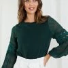 Style Box Tia Top - Forest Green