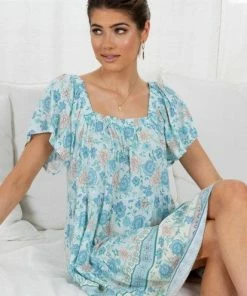 Miracle Fashion Tinsley Dress - Blue Print