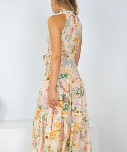 Qtrend Fashion PTY LTD Tobi Dress - Peach Floral