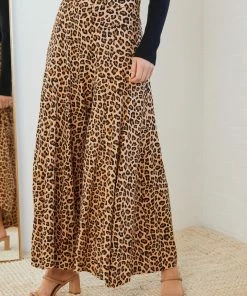 Miracle Fashion Tova Pants - Mocha Print