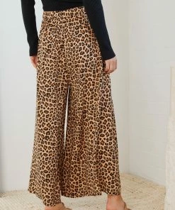 Miracle Fashion Tova Pants - Mocha Print