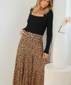 Miracle Fashion Tova Pants - Mocha Print