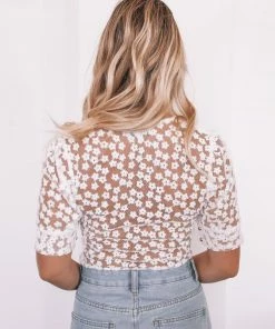 Oscar St Tracie Top - White CLOTHING