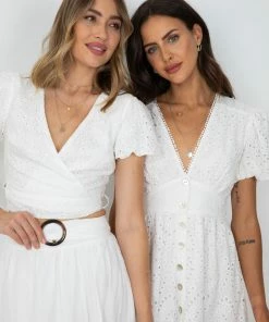 Desire Jocelyn Top - White CLOTHING