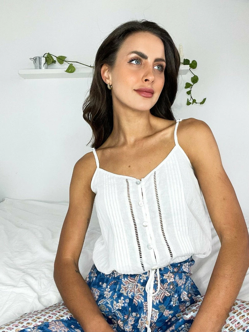 WeLove Fashion Urika Singlet - White 5 WeLove Fashion Urika Singlet - White