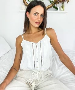 WeLove Fashion Urika Singlet - White