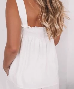 Ebby And I CLOTHING Tempo Top - White 10 Ebby And I CLOTHING Tempo Top - White