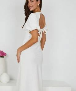 Into Fashion DRESSES Vanna Dress - White