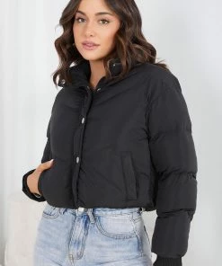Style Box Vylet Puffer Jacket - Black