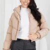Style Box Vylet Puffer Jacket - Camel CLOTHING
