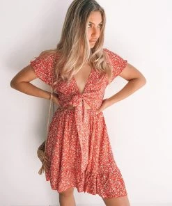 Dream House DRESSES Effronte Dress - Red Print