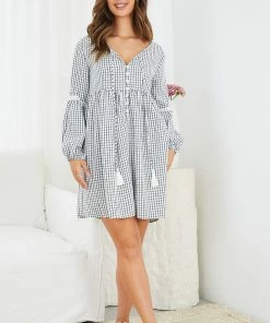 Miracle Fashion Willa Dress - White Print DRESSES 13 Miracle Fashion Willa Dress - White Print DRESSES