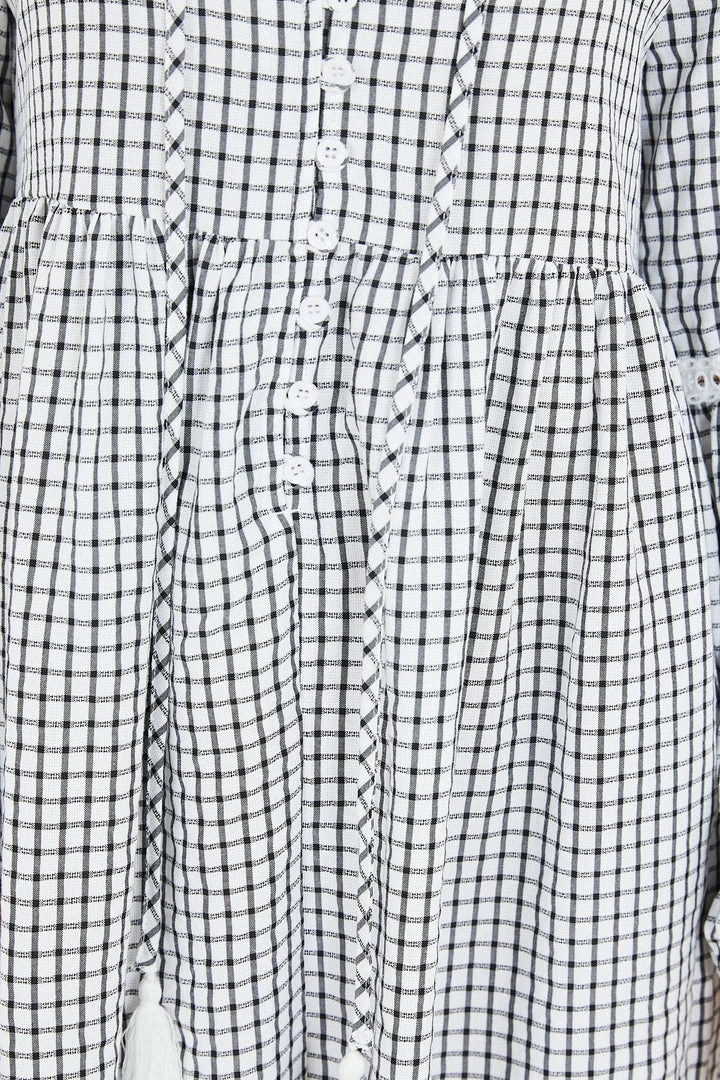 Miracle Fashion Willa Dress - White Print DRESSES 9 Miracle Fashion Willa Dress - White Print DRESSES