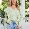 Miracle Fashion CLOTHING Winona Cardigan - Pistachio
