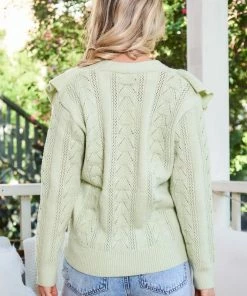 Miracle Fashion CLOTHING Winona Cardigan - Pistachio 8 Miracle Fashion CLOTHING Winona Cardigan - Pistachio
