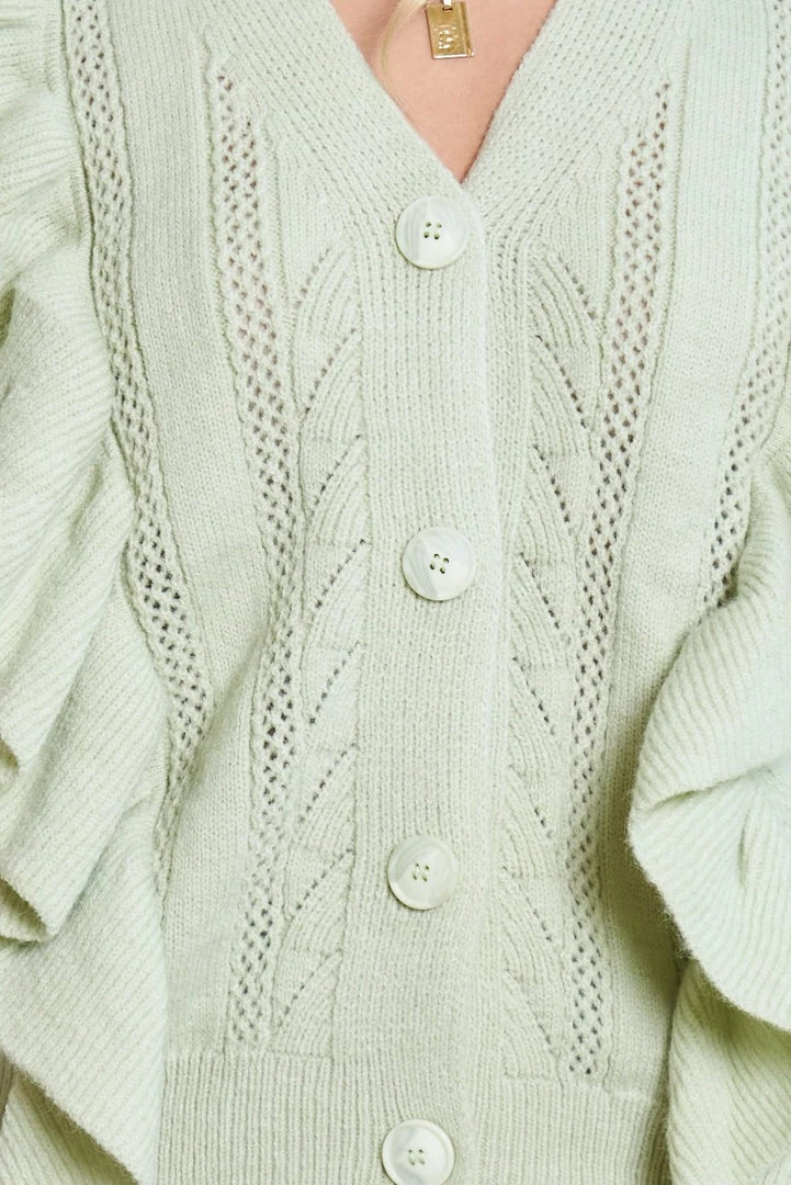Miracle Fashion CLOTHING Winona Cardigan - Pistachio 7 Miracle Fashion CLOTHING Winona Cardigan - Pistachio