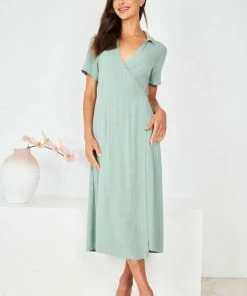Desire Wren Dress - Sage DRESSES