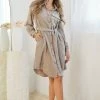 Desire Wrenley Shirt Dress - Beige DRESSES