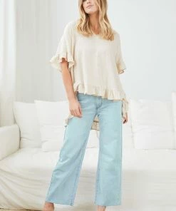 Miracle Fashion CLOTHING Yarie Blouse - Beige