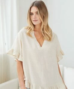 Miracle Fashion CLOTHING Yarie Blouse - Beige