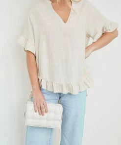 Miracle Fashion CLOTHING Yarie Blouse - Beige