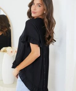 Miracle Fashion Yarie Blouse - Black 12 Miracle Fashion Yarie Blouse - Black