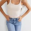Qtrend Fashion PTY LTD Yolonda Singlet - Beige CLOTHING