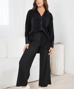 Style Box Yukina Shirt - Black CLOTHING