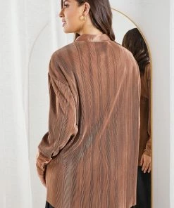 Style Box CLOTHING Yukina Shirt - Mocha