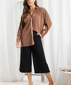 Style Box CLOTHING Yukina Shirt - Mocha