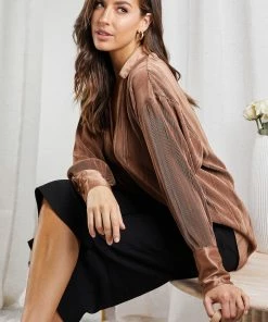 Style Box CLOTHING Yukina Shirt - Mocha