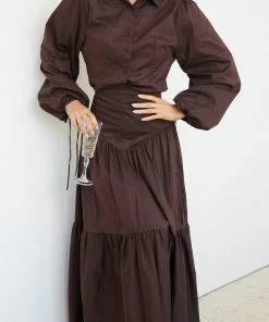 Bubblegum Clothing Zemira Blouse - Chocolate