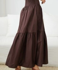 Bubblegum Clothing Zemira Skirt - Chocolate