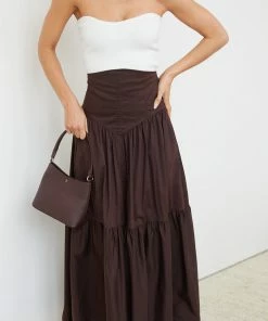 Bubblegum Clothing Zemira Skirt - Chocolate