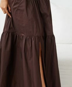 Bubblegum Clothing Zemira Skirt - Chocolate