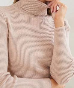 Qtrend Fashion PTY LTD CLOTHING Zeruah Knit Top - Beige