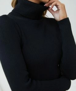 Qtrend Fashion PTY LTD Zeruah Knit Top - Black CLOTHING 15 Qtrend Fashion PTY LTD Zeruah Knit Top - Black CLOTHING