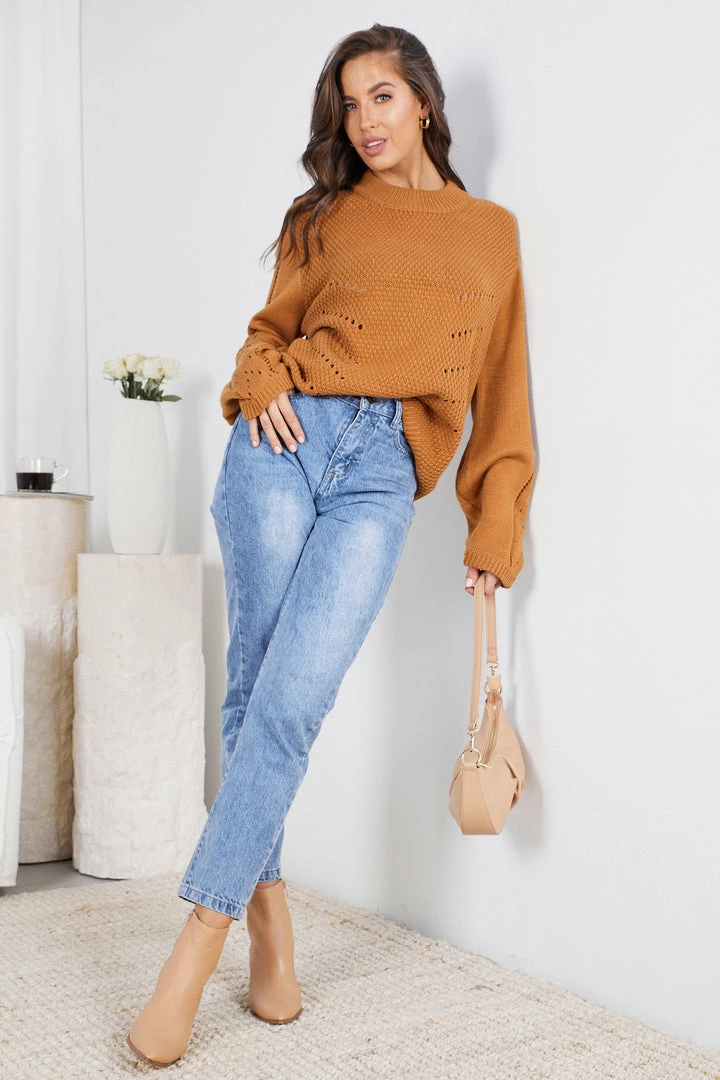 HQ Fashion CLOTHING Zingy Knit - Camel 8 HQ Fashion CLOTHING Zingy Knit - Camel