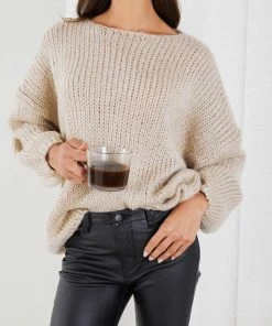 Desire Zinny Knit - Mocha CLOTHING