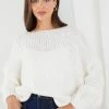 Desire Zinny Knit - Off White CLOTHING