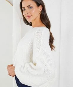 Desire Zinny Knit - Off White CLOTHING