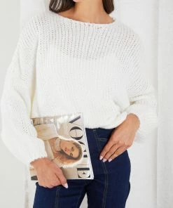 Desire Zinny Knit - Off White CLOTHING